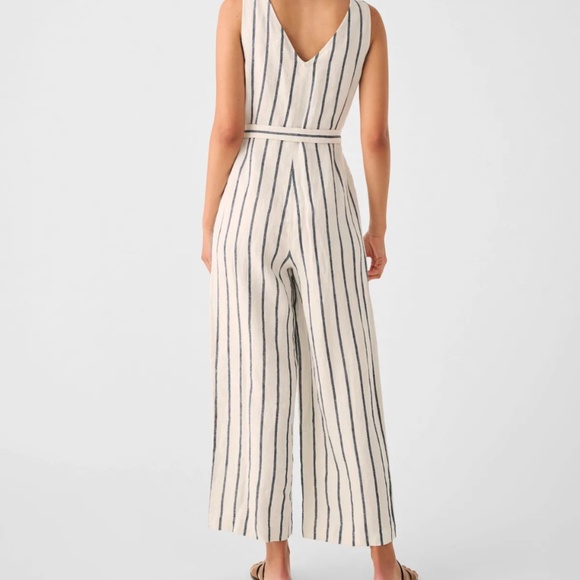 Faherty Catalina Linen Jumpsuit - Picture 1 of 2